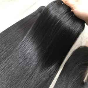 Top Extensions de Cheveux Humains Vietnamiens de Haute Qualité Prix de Gros Couleurs de Trame Droite Osseuse - Product Image 4