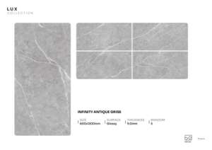 Carrelage en porcelaine brillant Regal MirrorLux 600x1200mm 60x120cm 24x48 pouces, surface décorative architecturale pour revêtement de sol - Product Image 2