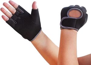 Gants de fitness Geo Brothers, à lacets, demi-doigts, légers, respirants, en polyester, 0,5 kg, pour la musculation et les exercices pliométriques - Product Image 5