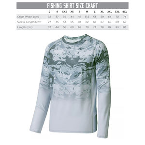 เสื้อตกปลาสำหรับผู้ชายแบบสั่งทำพิเศษ UPF 50+ แห้งเร็ว ระบายอากาศได้ดี แขนยาว เสื้อผ้ากีฬาประสิทธิภาพสูง - Product Image 4