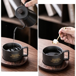 Set di Tazze da Caffè in Ceramica di Lusso Kingze <span class=keywords><strong>con</strong></span> Logo Personalizzato, Design Moderno, Tazze da Tè in Porcellana <span class=keywords><strong>con</strong></span> Confezione Regalo - Product Image 3