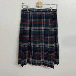 Falda Vintage para Mujer, Tartán Escocés Multicolor, 100% Lana, Plisada, Kilt para Dama 2026 - Product Image 1