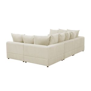 Sofás Modulares de 6 Piezas Haven de Pana para Sala de Estar, Sofás Seccionales de Primera Calidad - Product Image 4