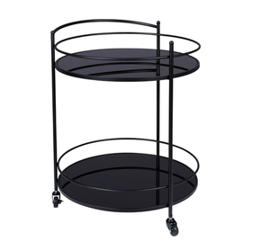 Round Shape Steel <b>Serving</b> Wine Bar Cart for Home Catering Hotel Restaurant Kitchen Food <b>Serving</b> <b>Trolley</b> Wine & Glasses Holders - Product Image 6
