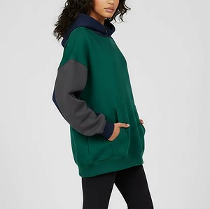 Custom Made 100% Cotton Ladies Pullover Hoodies Heavy Weight 400GSM Baggy Fit Custom DTF Printed Logo Streetwear <b>3</b> Tone OEM ODM - Product Image 1