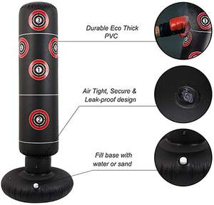 Sac de frappe en cuir véritable professionnel, produit de haute qualité fabriqué en gros, sac d'entraînement de boxe avec chaîne métallique - Product Image 4