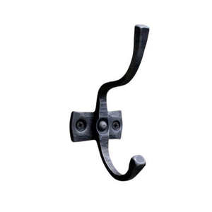 Patère murale en laiton de qualité supérieure, noire, moderne, décorative, pour manteaux et chapeaux, idéale pour l'entrée – En promotion - Product Image 2