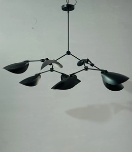 High Standard Quality KHOOSI OVERSEAS CI-01 Modern Black Metal Chandelier Spiral Design <b>Lighting</b> Fixture <b>Ceiling</b> Decorations Low - Product Image 2