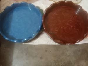 Tazón de alta demanda de resina epoxi de la mejor calidad, Multi remolino marrón y beige PARA CENA y almuerzo - Product Image 5