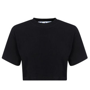 Camisetas Cortas de Algodón Blancas Personalizadas de Alta Calidad, Camiseta Corta de Color Sólido para Mujer - Product Image 6