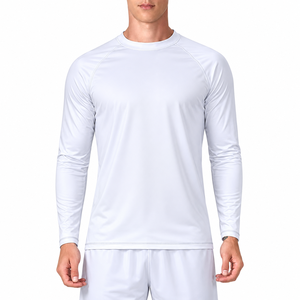 Camisetas Deportivas de Manga Larga para Hombre, Ajustadas, Transpirables, de Secado Rápido, sin Costuras, de Jersey Sólido, para Fitness y Running - Product Image 2