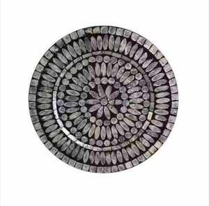 Premium Design Bone Inlay Tray colourful Bone Inlay Serving Tray With Handle <b>Decorative</b> Trays At Factory Wholesale Price - Product Image 2