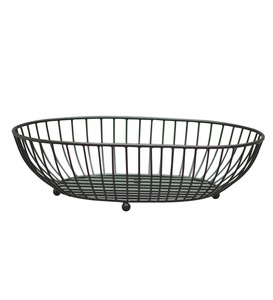 Metal <b>Wire</b> <b>Storage</b> <b>Basket</b> Strong Iron <b>Wire</b> Basketwith Handles for Multi-Purpose Neatening and Organization Simple Style - Product Image 6
