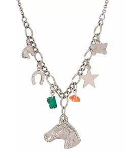 Collana con Ciondolo a Forma di Cavallo in Pietre Semi-Preziose |   2028 - Product Image 2