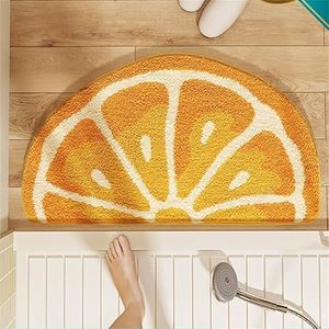 Tapis de sol de salle de bain personnalisé antidérapant à thème fruité, tapis de bienvenue créatif en flocage, très absorbant, lavable en machine - Product Image 5