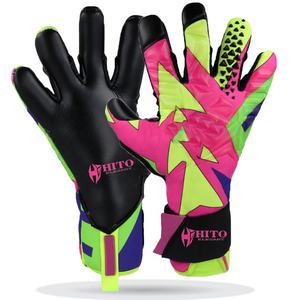 Gants de gardien de but de fabrication professionnelle, paume avant en latex allemand de 4 mm, dos en latex, impression par sublimation et découpe hybride injectée de silicone - Product Image 6