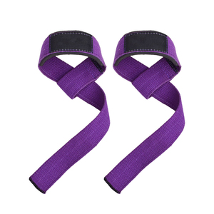 Sangles de musculation réglables antidérapantes en cuir/néoprène de qualité supérieure, vente en gros, logo personnalisé, sangles de musculation pour la salle de sport - Product Image 1