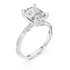 Anillo de Compromiso Aries Jewel con Diamante de Laboratorio de Corte Radiante de 2.5 CT, E VS1, Oro Amarillo de 14K, Certificado IGI, para Bodas y Aniversarios - Product Image 6