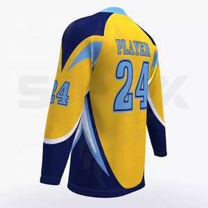 High Quality Custom Sublimation Ice Hockey Jerseys 100% Polyester Quick Dry OEM Service <b>Nee</b> Ice Hockey Jersey For Men 2026 - Product Image 5