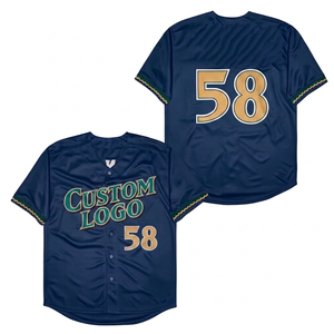 Camiseta de Béisbol Personalizada de Alta Calidad, Manga Corta, Secado Rápido, Desodorante, Transpirable, Tejido de Malla de Poliéster Reciclable - Product Image 2