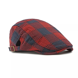Casquette plate à carreaux OEM Ivy Hat, couleur personnalisée, avec sangle réglable, style newsboy, baker boy, cabbie, décontractée, faible MOQ - Product Image 1