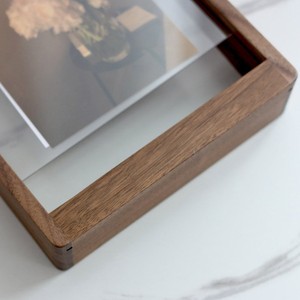 Minimalist Wooden Photo Frame Rectangular Vertical Tabletop Handmade <b>Display</b> <b>Case</b> - Product Image 4