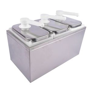 6L Stainless Steel Sauce Pump <b>Dispenser</b> Squeeze Condiment Dispensing Container <b>Drink</b> <b>Dispenser</b> with Pump Station - Product Image 6