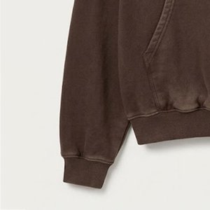 Sweat-shirt à capuche marron pour femme, personnalisé avec logo, 100 % coton tricoté, manches longues, poches, décontracté, respirant, collection automne - Product Image 6