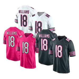 เสื้อเจอร์ซีย์อเมริกันฟุตบอลแบบเย็บลาย รุ่นล่าสุดปี 2026 วิลเลียมส์ เบอร์ 18 สำหรับผู้ใหญ่ - Product Image 1