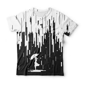 T-shirt pour homme imprimé Cosmic Deer, manches courtes, col rond, coupe classique, décontracté, tricoté, motif imprimé numérique - Product Image 3