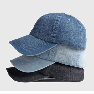 Casquette de baseball en denim premium personnalisée, lavage vintage, sergé de coton respirant, velours imperméable, unisexe, streetwear d'extérieur, réglable - Product Image 3