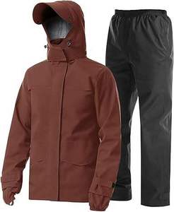 Ensemble imperméable pour homme, veste et pantalon de pluie résistants, respirant, à capuche, pour le travail en extérieur, la pêche, la moto - Product Image 3