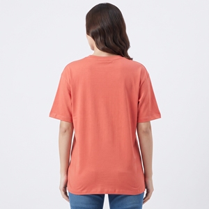 T-shirt graphique imprimé cœur pour femme, vente en gros, jersey personnalisé, décontracté, uni, à manches courtes, en coton, vêtements de mode - Product Image 2