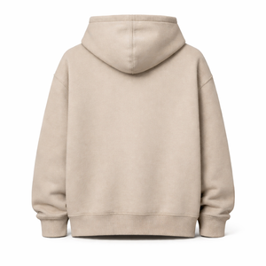 Custom <b>Men's</b> Heavyweight Cotton Boxy Fit <b>Pullover</b> Oversize Hooded Sweatshirts Drop Shoulder Streetwear Hoodie with Custom Print - Product Image 4