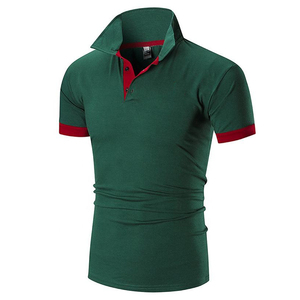 Chemises pour hommes sur mesure en jersey de coton à manches courtes, marque privée, respirantes, décontractées, pour le golf, uniformes d'entreprise, vente en gros - Product Image 6