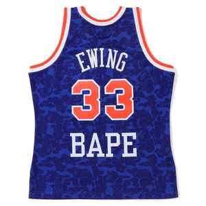 Maillot de basket-ball personnalisé bleu et blanc pour hommes, débardeur imprimé camouflage, vêtements de sport respirants en polyester pour hommes - Product Image 2