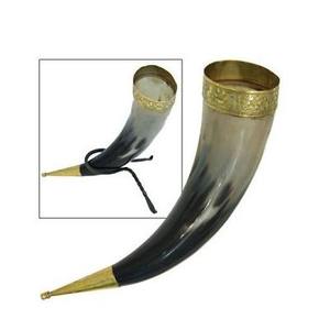 Taza Vikinga de Cuerno de Búfalo, Ecológica, Moderna, Hecha a Mano, Pulida, Artesanía Natural, Decoración del Hogar - Product Image 1