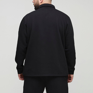 Nueva Llegada 2026 Camisetas Polo de Jersey 100% Algodón para Hombre, Corte Holgado, Manga Larga, Logotipo Personalizado Impreso, Estilo Hip Hop, Transpirable - Product Image 2