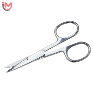 <b>Cuticle</b> <b>Scissors</b> Stainless Steel Straight Blade Sharp Tip Round Handle Durable Manicure Tools for Adults OEM Wholesale - Product Image 3