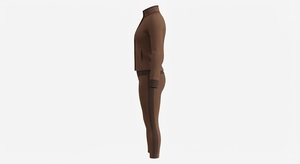 <b>Women</b> Yoga Set Stand Collar Zip Up <b>Romper</b> Long Sleeve Jumpsuit Full Length Activewear <b>for</b> Gym - Product Image 4