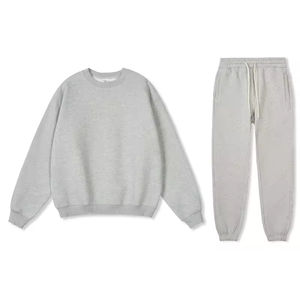 Ensemble de survêtements légers et durables pour hommes, avec logo personnalisé, col rond, pour l'automne, motif uni imprimé - Product Image 6