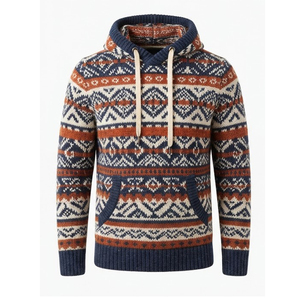 Sudadera con Capucha de Felpa Francesa 100% Algodón, Tejida, Personalizada de Fábrica, Unisex, Corte Regular, Hombros Caídos, con Bolsillo, para Invierno - Product Image 6