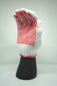 ถุงมือผ้าฝ้ายกันลื่นพร้อมจุด PVC สีเหลือง  แบบถักทั้งตัว  ข้อมือถัก  สำหรับงานทั่วไป  ไม่มีส่วนผสมของซิลิโคน  ไม่มีส่วนผสมของน้ำยาง  ไม่มีแป้ง - Product Image 4