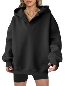 Sudadera con Capucha Extra Grande para Mujer, Color Sólido, Manga Larga, Hombros Caídos, Felpa de Algodón, Fabricación OEM - Product Image 5