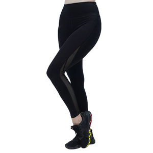 Leggings de Yoga de Cintura Alta para Mujer, Control de Abdomen, Spandex/Nylon Suave, Logotipo Personalizado, Cintura Elástica, Pantalones Deportivos - Product Image 1