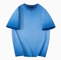 T-shirt uni pour homme, coupe ample, 100% coton, col rond, style vintage streetwear, décontracté, respirant, vêtement tendance, haut de gamme pour le marché américain, 230g
