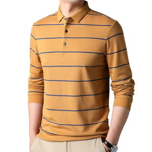 Polo décontracté à rayures pour homme, respirant, idéal pour l'été – Vêtements de polo OEM/ODM – Vente chaude - Product Image 5