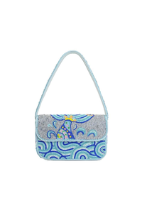 Sac à bandoulière brodé de perles multicolores pour femmes, sac perlé de haute qualité pour soirées et événements, sac perlé fait main - Product Image 5