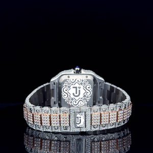 Montre de luxe en acier inoxydable de haute qualité, sertie de diamants, pour mariage et soirée, disponible au prix d'exportation - Product Image 5