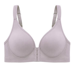 Sujetador sin costuras con cierre frontal para mujer, tirantes ajustables, cómodo para uso diario, lencería suave y elástica, OEM ODM, copa completa - Product Image 3
